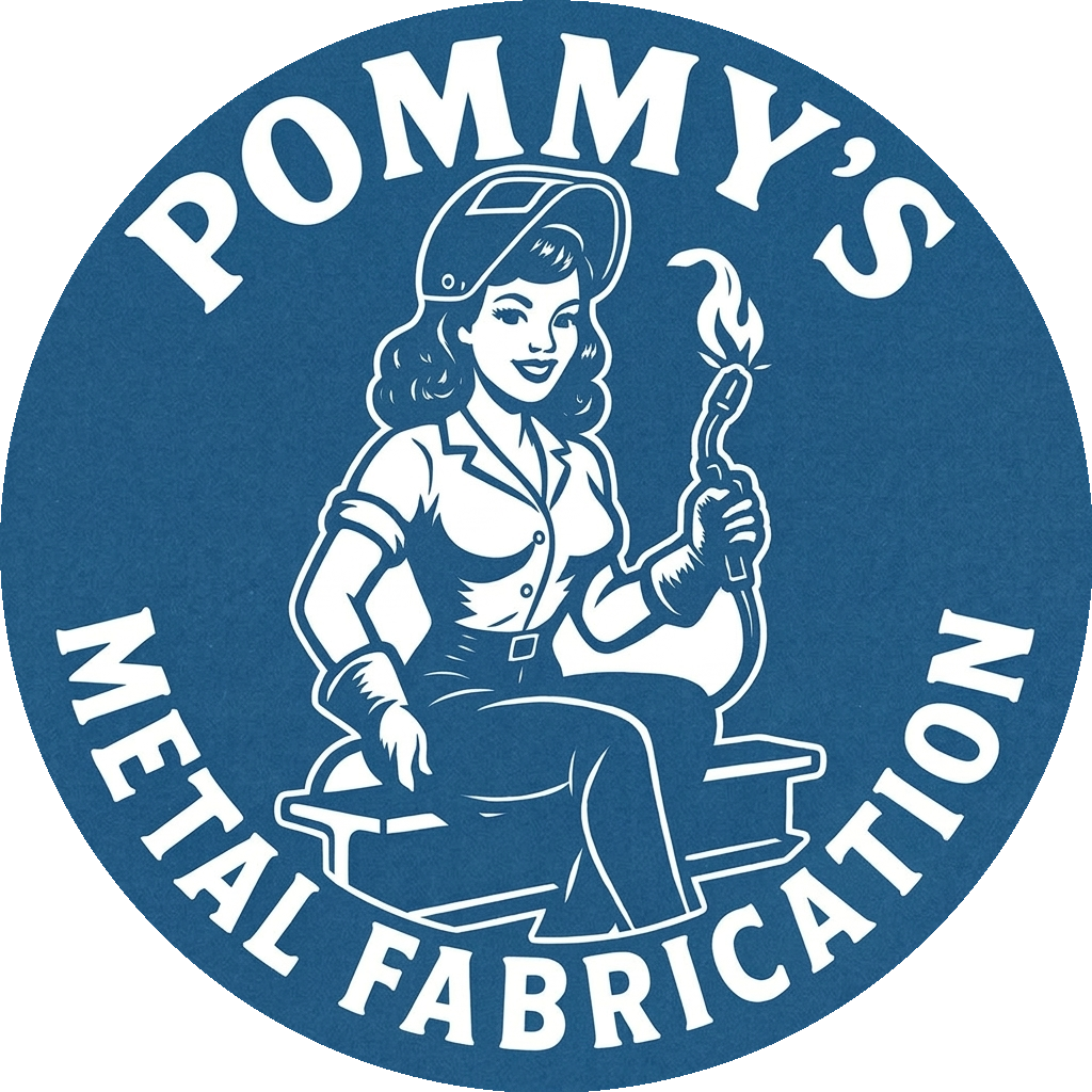 Pommy's Metal Fabrication logo
